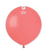19" Gemar Latex Balloons (Bag of 25) Standard Corallo