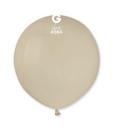 19" Gemar Latex Balloons (Bag of 25) Standard Latte