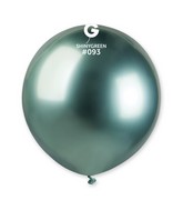 19" Gemar Latex Balloons Pack Of 25 Shiny Green