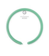 160G Gemar Latex Balloons (Bag of 50) Modelling/Twisting Aquamarine