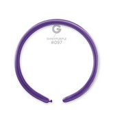 160G Gemar Latex Balloons (Bag of 50) Shiny Purple Twisting/Modelling