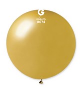 31" Gemar Latex Balloons (Pack of 1) Giant Metallic Balloon Dorato