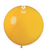 31" Gemar Latex Balloons (Pack of 1) Giant Balloon Deep Yellow