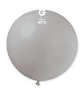 31" Gemar Latex Balloons (Pack of 1) Giant Balloon Grey