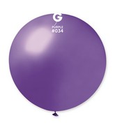 31" Gemar Latex Balloons (Pack of 1) Giant Metallic Purple