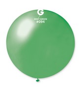 31" Gemar Latex Balloons (Pack of 1) Giant Metallic Mint Green