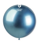 31" Gemar Latex Balloons (Pack of 1) Shiny Blue