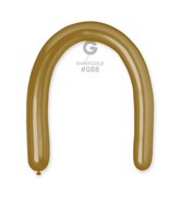 360G Gemar Latex Balloons (Bag of 25) Shiny Gold Twisting/Modelling