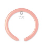 260G Gemar Latex Balloons (Bag of 50) Modelling/Twisting Baby Pink