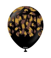 12" Kalisan Latex Balloons Safari Savanna Black (25 count)