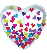 4.5" Airfill Only Heart Block Foil Balloon