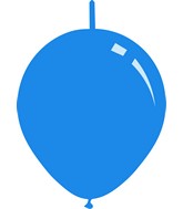 11" Standard Medium Blue Decomex Linking Latex Balloons (100 Per Bag)