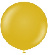 24" Kalisan Latex Balloons Retro Mustard (5 Per Bag)