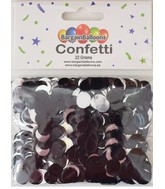 Balloon Confetti Dots 22 Grams Foil Silver+Black 1CM-Round