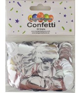 Balloon Confetti Dots 22 Grams Foil Silver 1.5CM-Round