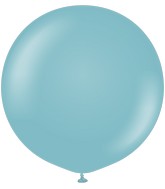 24" Kalisan Latex Balloons Retro Blue Glass (5 Per Bag)