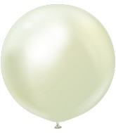 24" Kalisan Latex Balloons Mirror Green Gold (5 Per Bag)