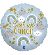 18" C'est Un Garçon (French) Foil Balloon