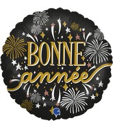 18" Bonne Annee (French) Foil Balloon