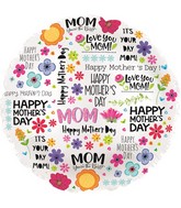 17" Happy Mother's Day Sentiments Foil Balloon