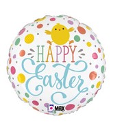 18" Max Float Easter Dots Chick Foil Balloon