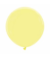 24" Cattex Premium Lemon Cream Latex Balloons (1 Per Bag)