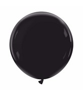 24" Cattex Premium Midnight Black Latex Balloons (1 Per Bag)