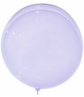 36" Crystal Colorful Bobo Balloon Purple Prestretched (10 Per Bag)