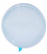 10" Crystal Colorful Bobo Balloon Blue Prestretched (10 Per Bag)