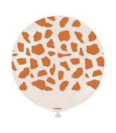24" Latex Printed Balloons (Giraffe) White Sand (1 Per Bag)