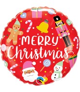 18" All Things Christmas Foil Balloon