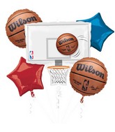NBA (National Basketball) Wilson Basketball Bouquet Foil Balloon