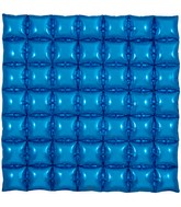36" Blue 7x7 Squares Waffle Wall Foil Balloon