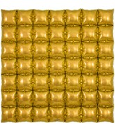 36" Gold 7x7 Squares Waffle Wall Foil Balloon