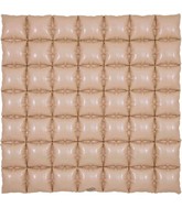36" Matte Nude 7x7 Squares Waffle Wall Foil Balloon
