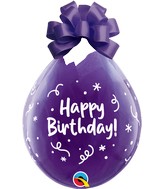 18" Stuffing Balloons Happy Birthday Celebration Clear (25 Count)