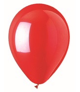 12" CTI PartyLoon Brand Latex Balloons (100 Per Bag) Standard Red
