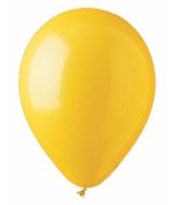 12" CTI PartyLoon Brand Latex Balloons (100 Per Bag) Standard Yellow