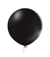 24" Ellie's Brand Latex Balloons Black (10 Per Bag)