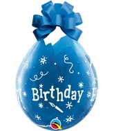 18" Stuffing Balloons Happy Birthday Candles Clear (25 Count)