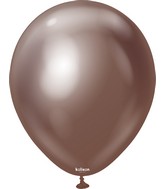 12" Kalisan Latex Balloons Mirror Chocolate (50 Per Bag)