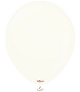 12" Kalisan Latex Balloons Retro White (50 Per Bag)