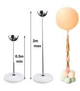 6.5 Ft Balloon Stand Metal Cup With Water Base Capacity 1KG