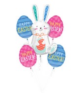 Bouquet Funny Bunny Foil Balloon