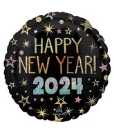 18" 2024 New Year Celebration Foil Balloon