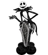 56" Airloonz Consumer Inflatable Jack Skellington Foil Balloon