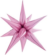 26" Decochamp Brand Starburst Light Pink Foil Balloon