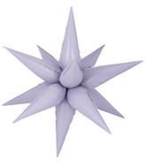26" Decochamp Brand Starburst Lilac Foil Balloon