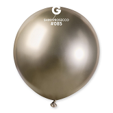 19" Gemar Latex Balloons Pack Of 25 Shiny Prosecco
