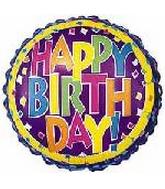 2" Airfill Only Happy Birthday Confetti